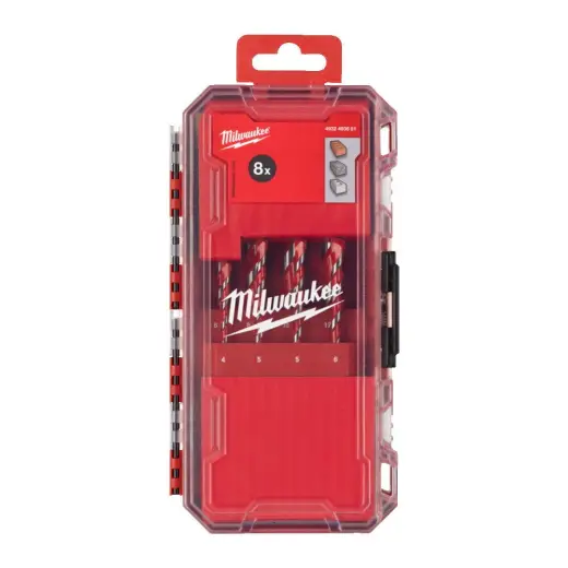 Zestaw wierteł udarowych do betonu HEX 8 szt. PACKOUT | 4932493881