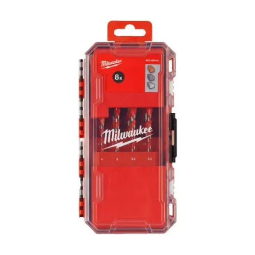 Zestaw wierteł udarowych do betonu wersja 2 - 8 szt. PACKOUT | 4932493882