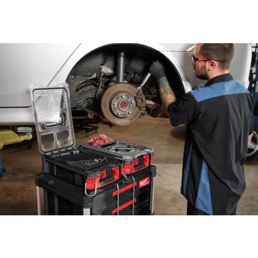 Zestaw kluczy płasko-oczkowych 8 - 10 mm w organizerze SLIM kompaktowym 15 szt. PACKOUT | 4932498141