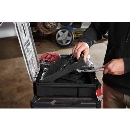 Zestaw kluczy płasko-oczkowych 8 - 10 mm w organizerze SLIM kompaktowym 15 szt. PACKOUT | 4932498141