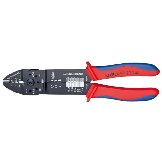Szczypce zagniatania do konektorów 240 mm Knipex | 97 22 240