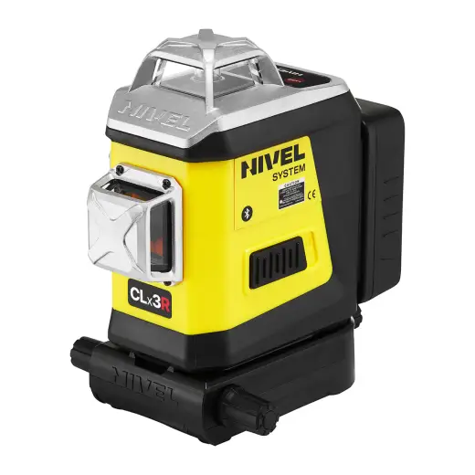 Laser 3-płaszczyznowy krzyżowy czerwony z funkcją precyzyjnego ustawiania kierunku wiązki Nivel System CLx3R + statyw SJJM1EX