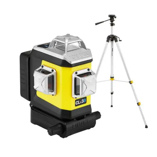 Laser 3-płaszczyznowy krzyżowy niebieski z funkcją precyzyjnego ustawiania kierunku wiązki Nivel System CLx3B + statyw SJJM1EX Laser 3-płaszczyznowy krzyżowy niebieski z funkcją precyzyjnego ustawiania kierunku wiązki Nivel System CLx3B + statyw SJJM1EX
