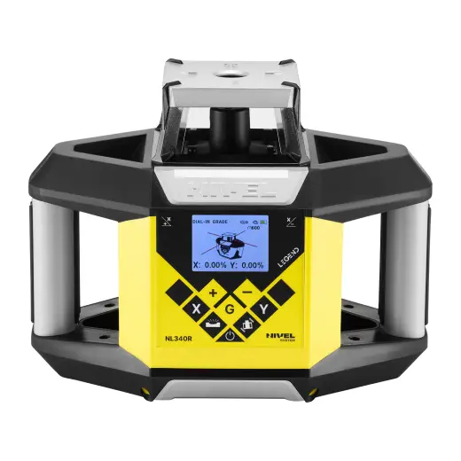 Laser rotacyjny niwelator czerwony Nivel System NL340R + statyw SJJ32 + łata LS24