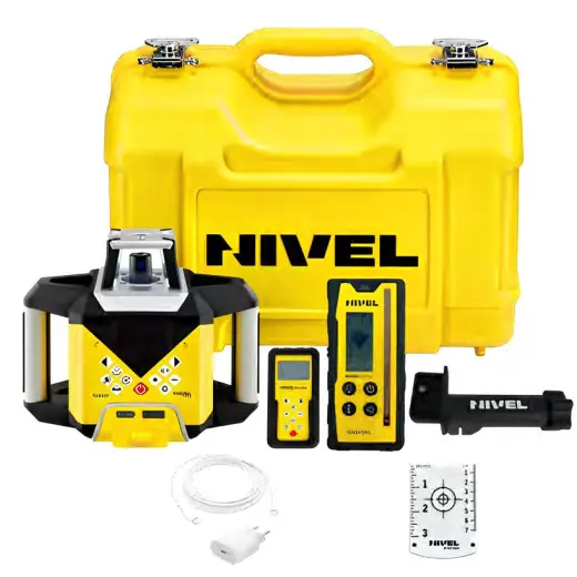 Laser rotacyjny niwelator czerwony Nivel System NL620R DIGITAL + statyw SJJ32 + łata laserowa LS24