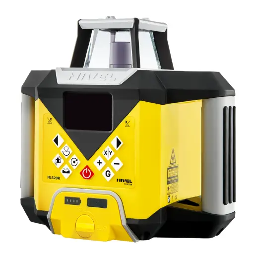 Laser rotacyjny niwelator czerwony Nivel System NL620R DIGITAL + statyw SJJ32 + łata laserowa LS24