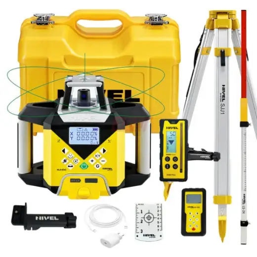 Laser rotacyjny niwelator zielony Nivel System NL640G DIGITAL + statyw SJJ1 + łata laserowa LS24