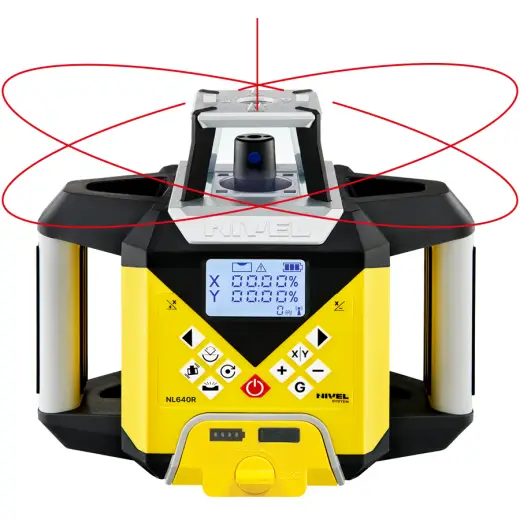 Laser rotacyjny niwelator czerwony Nivel System NL640R DIGITAL