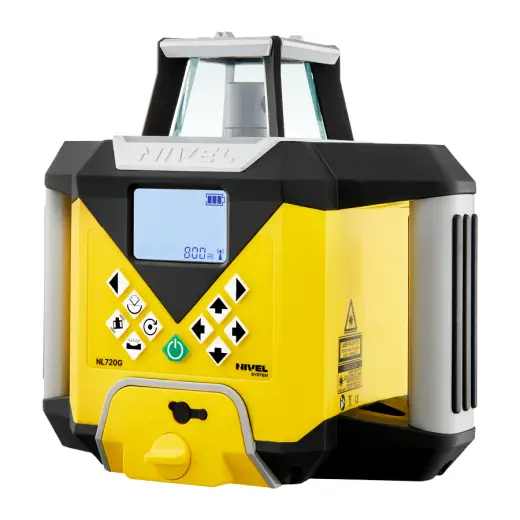 Laser rotacyjny niwelator zielony Nivel System NL720G DIGITAL + statyw SJJ32 + łata laserowa LS24