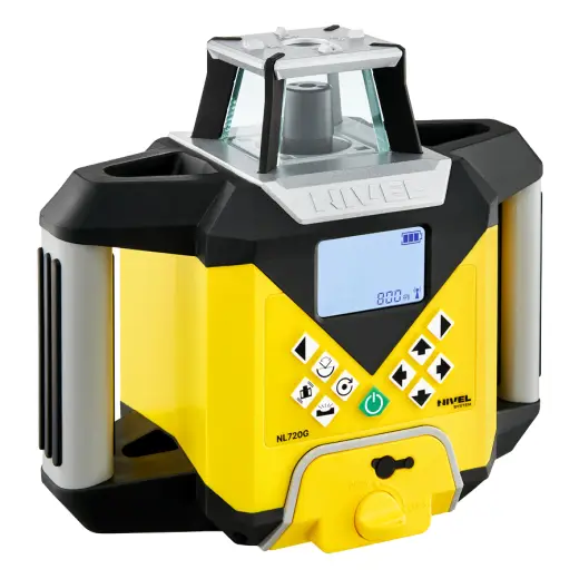 Laser rotacyjny niwelator zielony Nivel System NL720G DIGITAL + statyw SJJ32 + łata laserowa LS24