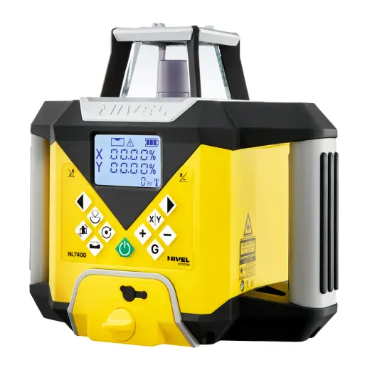 Laser rotacyjny niwelator zielony Nivel System NL740G DIGITAL + statyw SJJ32 + łata laserowa LS24