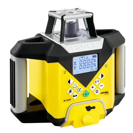 Laser rotacyjny niwelator zielony Nivel System NL740G DIGITAL + statyw SJJ32 + łata laserowa LS24