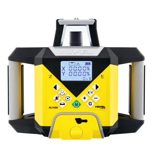 Laser rotacyjny niwelator zielony Nivel System NL740G DIGITAL + statyw SJJ32 + łata laserowa LS24