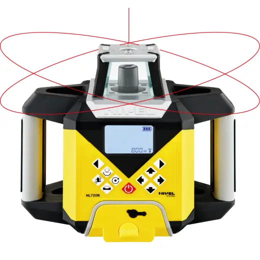 Laser rotacyjny niwelator czerwony Nivel System NL720R DIGITAL