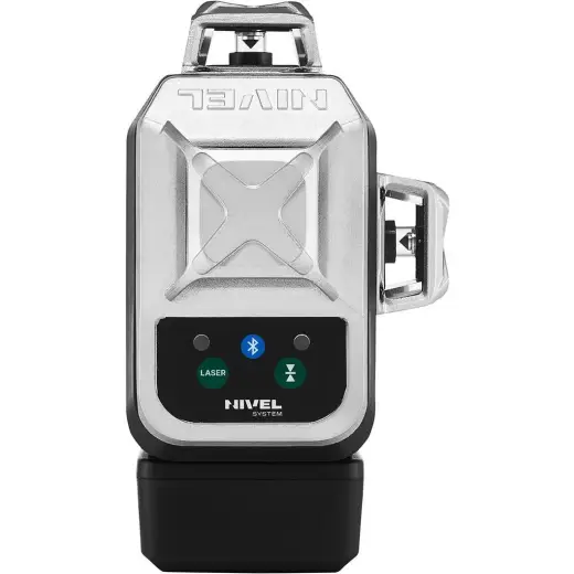 Laser 3-płaszczyznowy krzyżowy niebieski z funkcją precyzyjnego ustawiania kierunku wiązki Nivel System CLx3B + statyw SJJM1EX + odbiornik CLS5