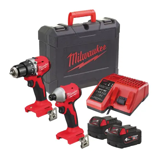 Zestaw zakrętarka i wiertarko-wkrętarka PowerPack M18BLCPP2A-402C | 4933492827