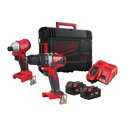 Zestaw wkrętarka i zakrętarka PowerPack M18BLPP2B3-502X | 4933492846