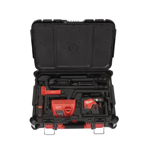 Laser zielony 3-płaszczyznowy 360° z akcesoriami - M12 3PLKIT-401P
