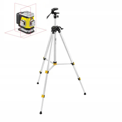 Laser 3-płaszczyznowy krzyżowy czerwony Nivel System CL3R + statyw SJJM1EX
