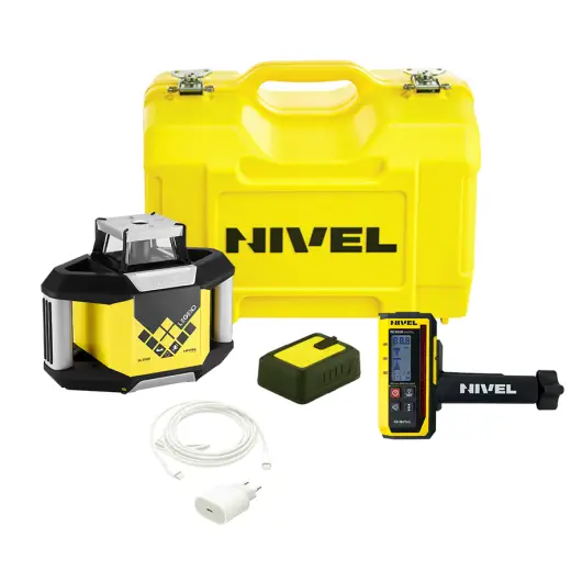 Laser rotacyjny niwelator czerwony Nivel System NL300R DIGITAL