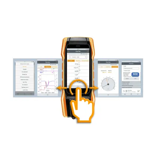 Analizator spalin testo 300 NEXT LEVEL (8000ppm) z sensorem O2 i CO z kompensacją H2 - zestaw z drukarką | 0564 3002 73